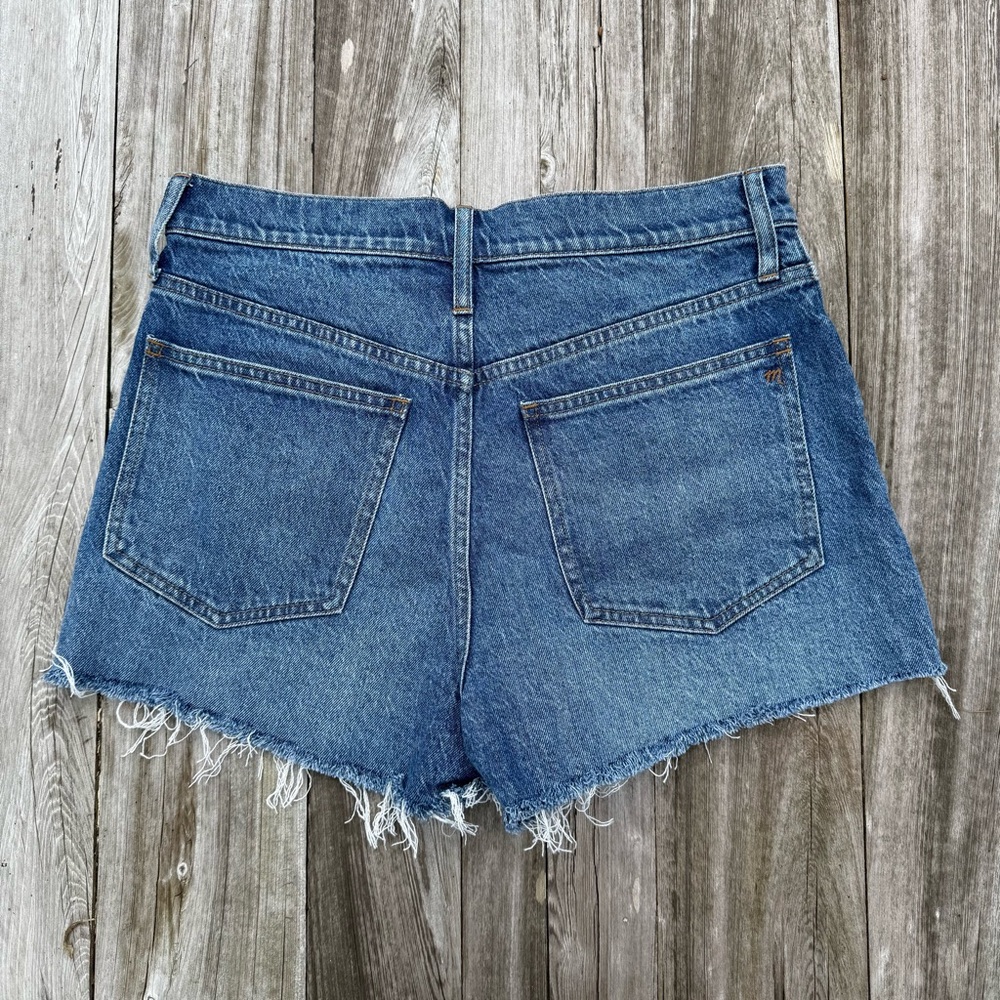 Madewell The Perfect Jean Shorts Size 29 High Rise Frayed Hem Denim - Picture 3 of 8